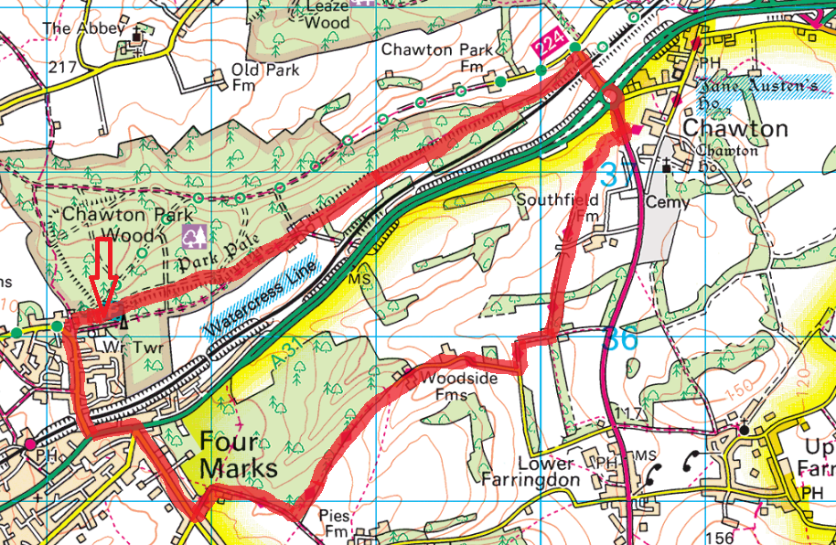 Walk - Four Marks - Chawton